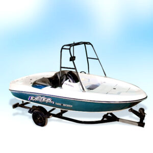 YAMAHA EXCITER BOAT SPORTS WITH A TROLLEY & DUSK COVER (GREEN)