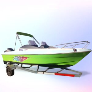 YAMAHA SRV 20 WITH 115HP OBM WITH TROLLEY AND DUST COVER